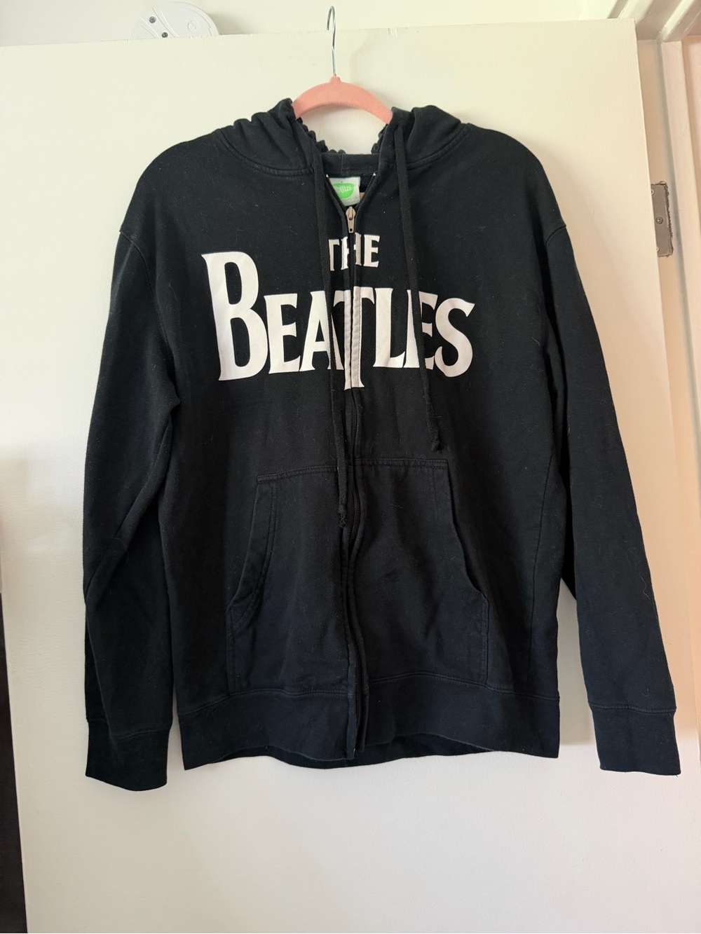 The Beatles Black Zip-Up Hoodie